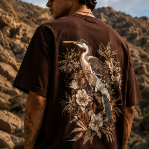 brown oversized t-shirt