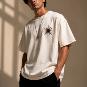 oversized white t-shirt