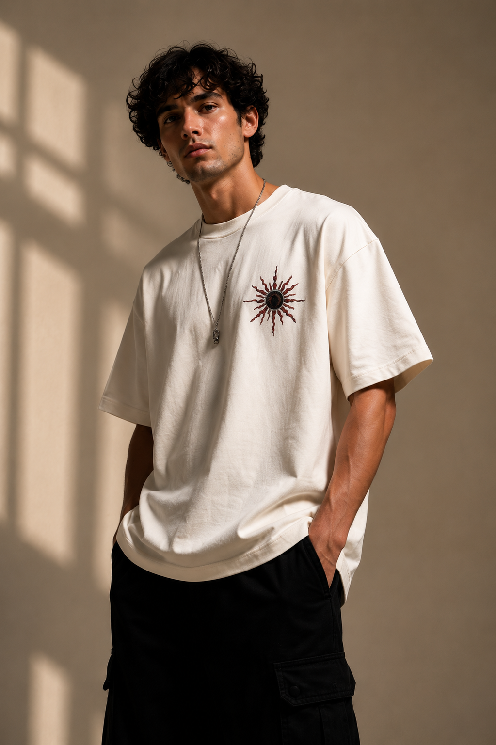 oversized white t-shirt